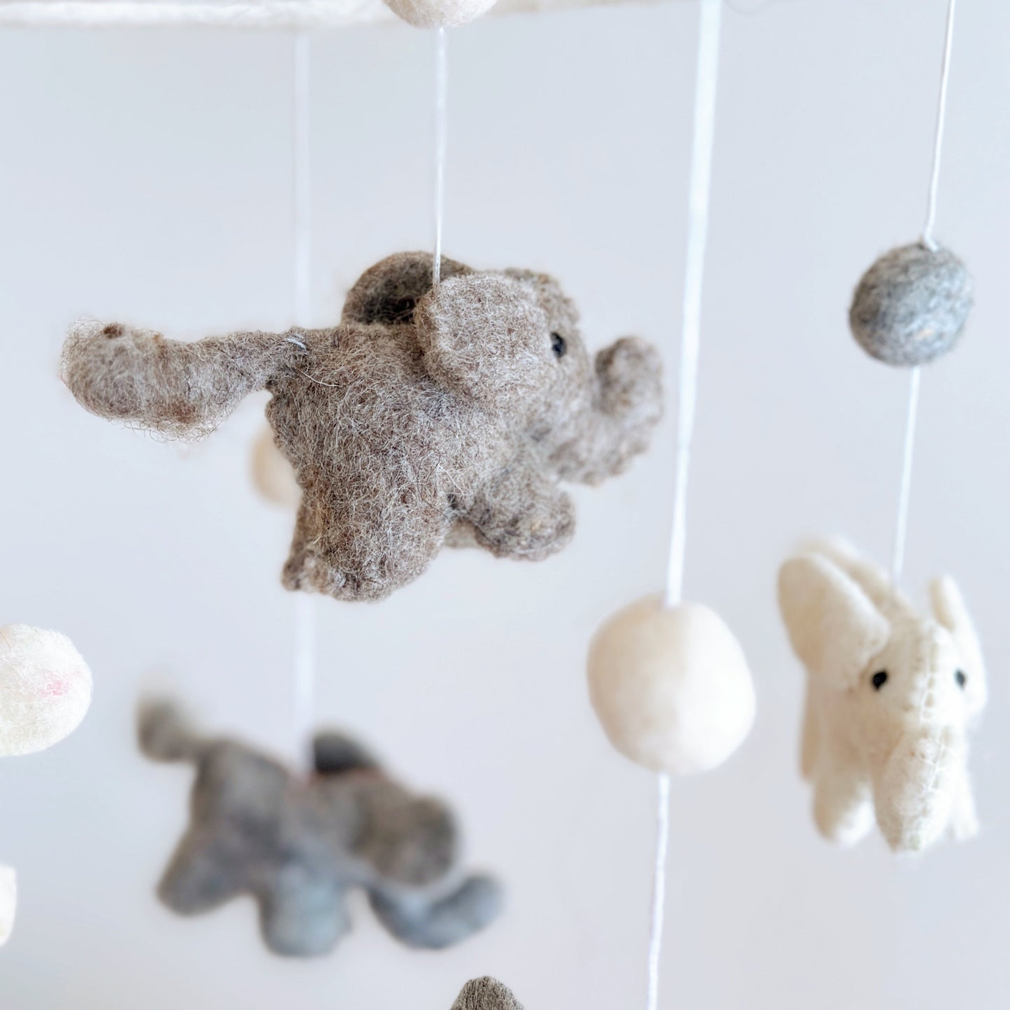 Felt Baby Mobile - Mini Elephant