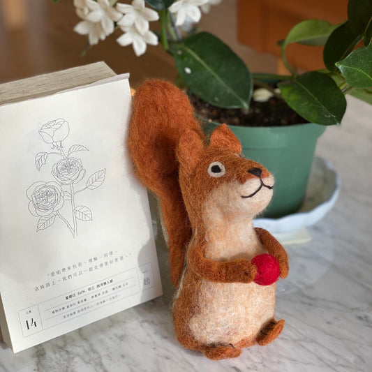 Felt Squirrel Wine Bottle Toppers