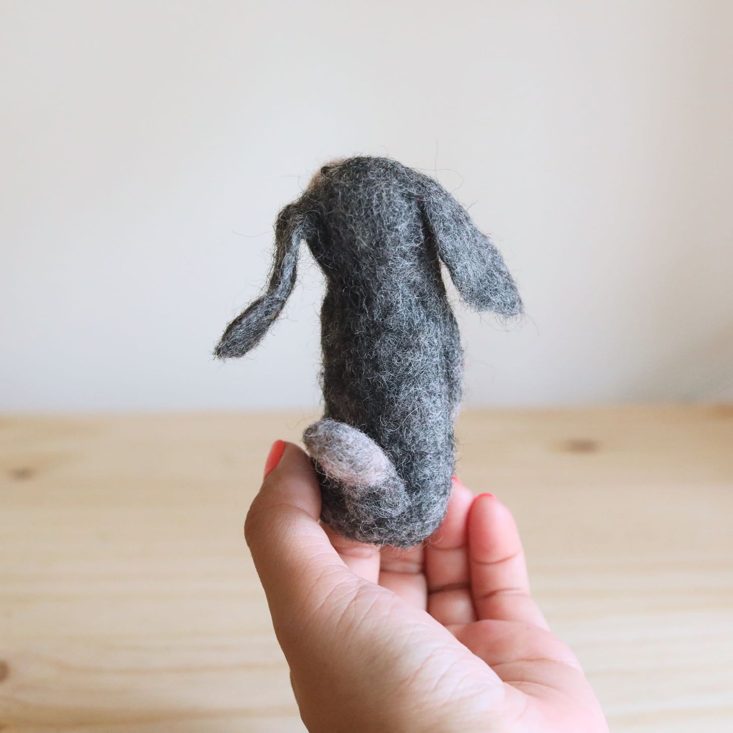 Old Gray Dog Finger Puppet