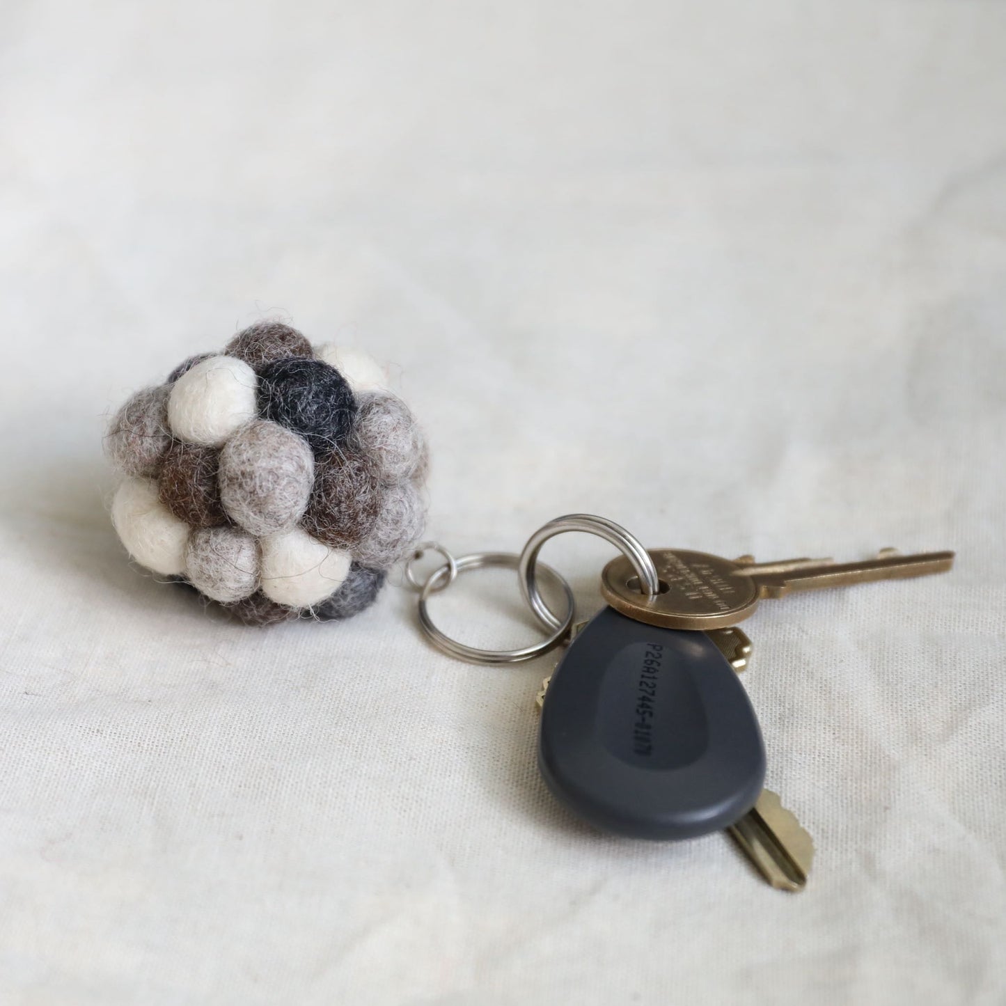 Felt Keychain - Ball Pompom