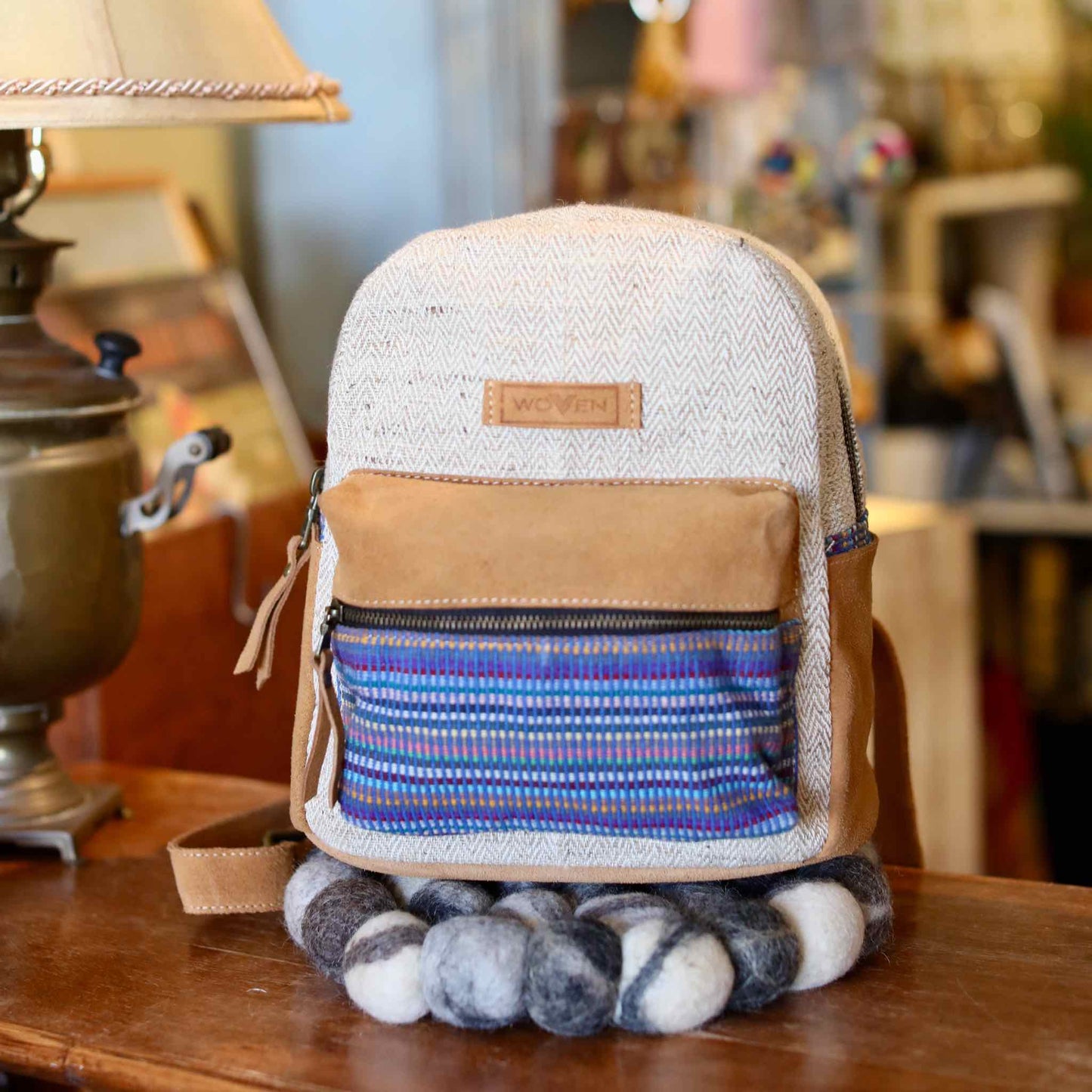 Recycled Fabric Mini Backpack