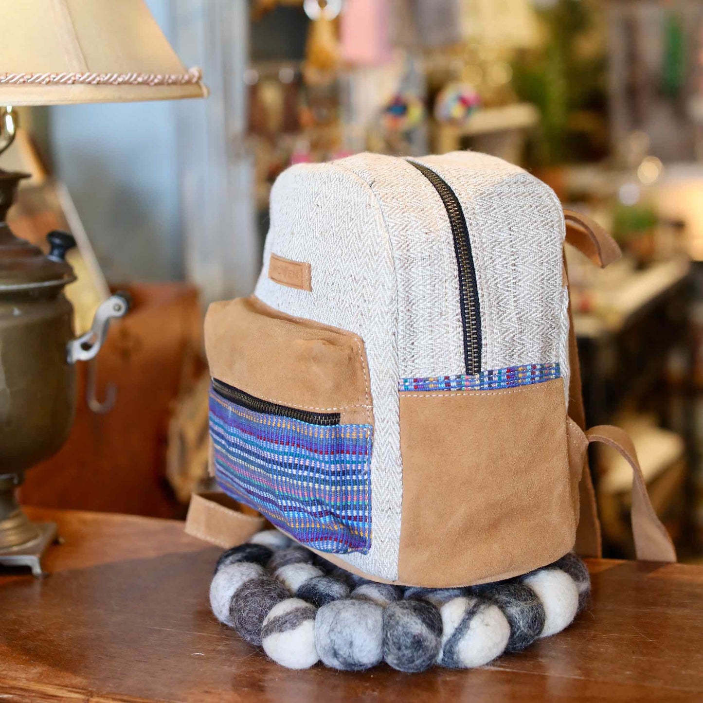 Recycled Fabric Mini Backpack