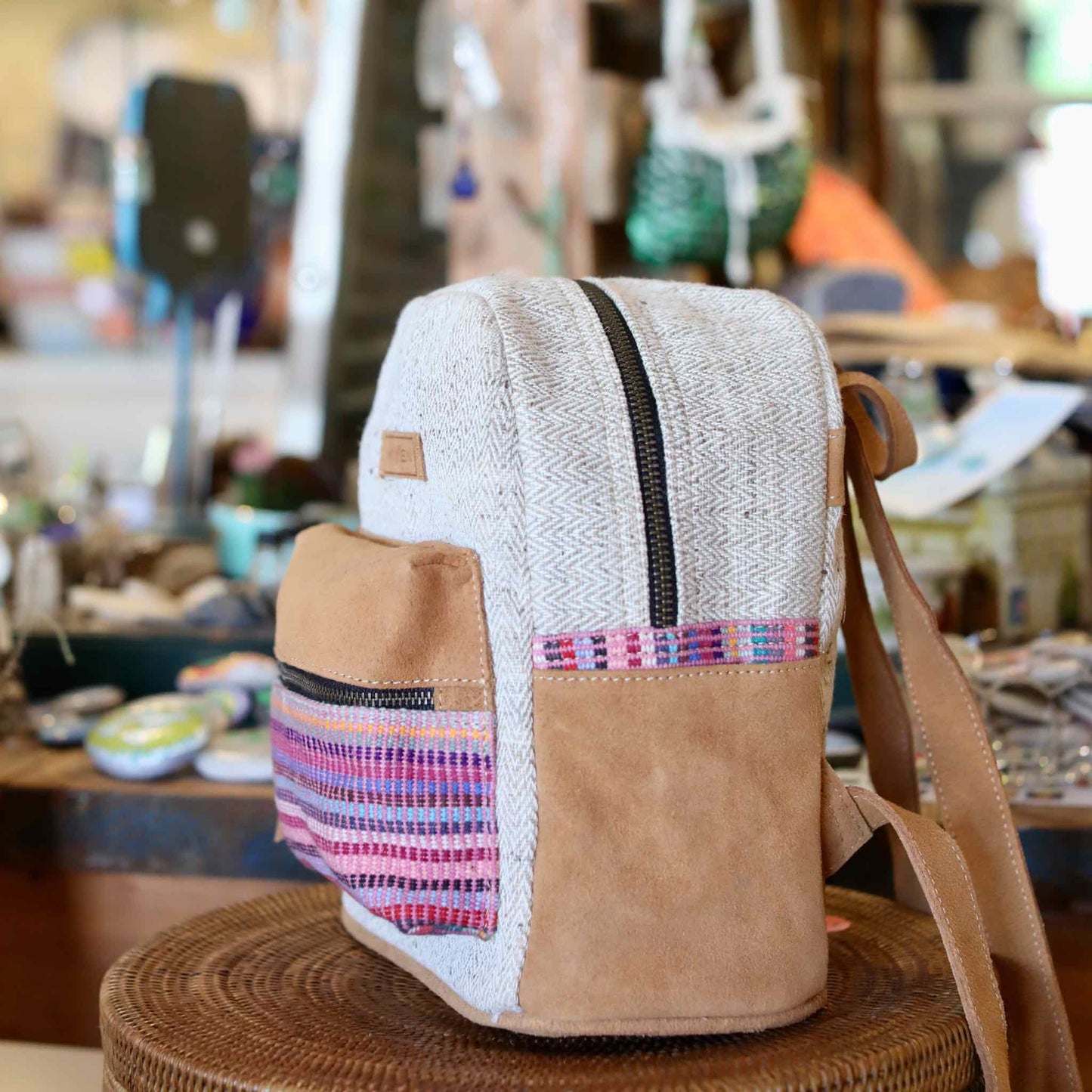 Recycled Fabric Mini Backpack