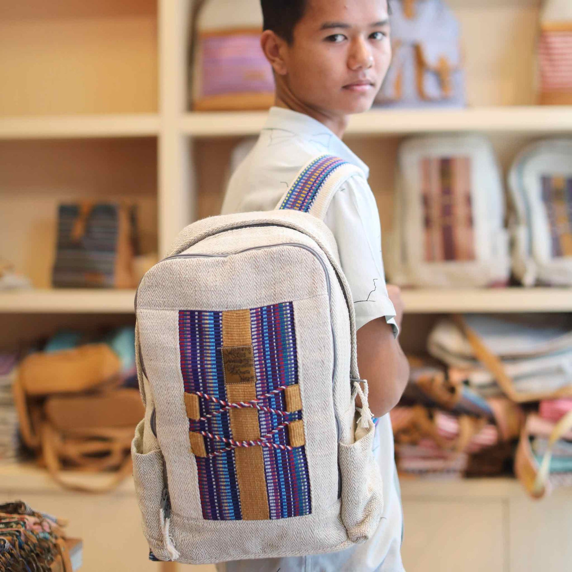 WSDO Fair Trade Funk Backpack - Ganapati Crafts Co.